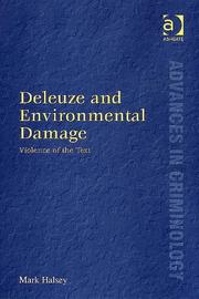 Cover of Deleuze And Environmental Damage by Mark Halsey