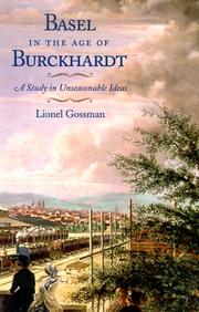 Cover of Basel in the Age of Burckhardt by Lionel Gossman