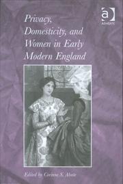 Front cover of Privacy, domesticity, and women in early modern England by Corinne S. Abate
