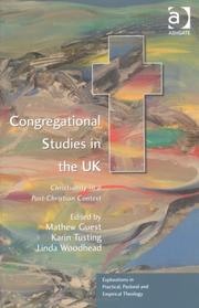Cover of Congregational studies in the UK by Mathew Guest