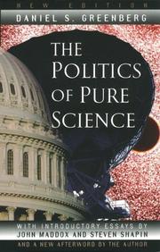 Cover of The politics of pure science by Daniel S. Greenberg