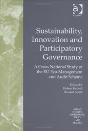Front cover of Sustainability, innovation and participatory governance by Hubert Heinelt