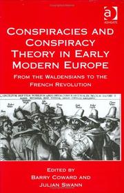Cover of Conspiracies and conspiracy theory in Early Modern Europe by Barry Coward