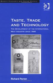 Cover of Taste trade and technology by Richard Perren