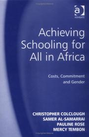 Front cover of Achieving schooling for all in Africa by Christopher Colclough