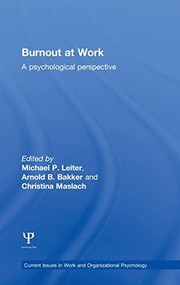Cover of Burnout at Work by Michael P. Leiter