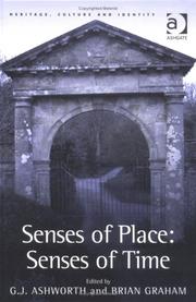 Cover of SENSES OF PLACE: SENSES OF TIME; ED. BY G.J. ASHWORTH by Gregory John Ashworth