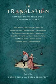 Cover of In translation by Esther Allen