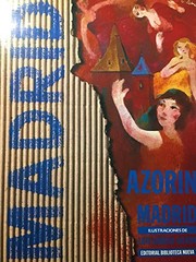 Cover of Madrid by Azorín