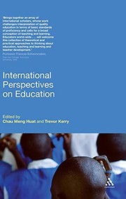 Front cover of International perspectives on education by Trevor Kerry