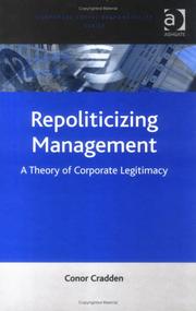 Cover of Repoliticizing management by Conor Cradden
