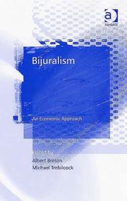 Cover of Bijuralism by Albert Breton