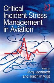 Front cover of Critical incident stress management in aviation by Joachim Vogt