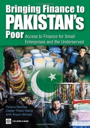 Front cover of Bringing finance to Pakistan's poor by Tatiana Nenova