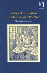 Front cover of Tudor translation in theory and practice by Massimiliano Morini