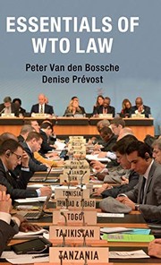Front cover of Essentials of WTO Law by Peter van den Bossche