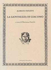 Front cover of La giovinezza di Giacomo by Alfredo Panzini