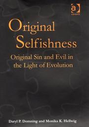 Cover of Original selfishness by Daryl P. Domning