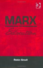 Cover of Marx and Education by Robin Small