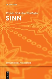 Cover of Sinn by Pirmin Stekeler-Weithofer