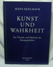 Cover of Kunst und Wahrheit by Hans Sedlmayr