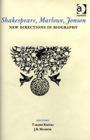 Front cover of Shakespeare, Marlowe, Jonson by J. R. Mulryne