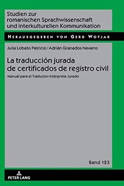 Front cover of Traducción Jurada de Certificados de Registro Civil by Julia Lobato Patricio