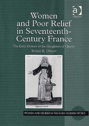 Front cover of Women and poor relief in seventeenth-century France by Susan E. Dinan