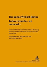 Front cover of Die ganze Welt ist Bühne by Klaus Pörtl