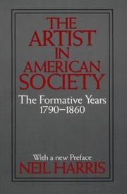 Front cover of The artist in American society by Neil Harris