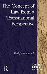 Front cover of The concept of law from a transnational perspective by Detlef Von Daniels