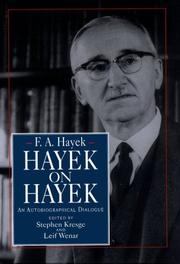 Cover of Hayek on Hayek by Friedrich A. von Hayek