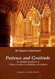 Front cover of Patience and Gratitude by Ibn Qayyim Al-Jawziyya