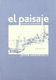 Front cover of El paisaje by Javier Maderuelo