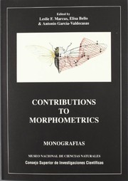 Cover of Contributions to morphometrics by Leslie Floyd Marcus