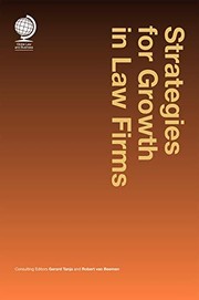 Front cover of Strategies for Growth in Law Firms by Robert van Beemen