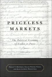 Cover of Priceless markets by Philip T. Hoffman