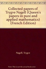 Front cover of Collected papers of Trygve Nagell by Trygve Nagell