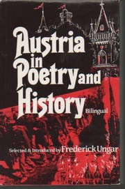 Cover of Austria in poetry and history by Frederick Ungar