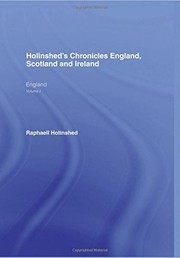 Cover of Holinshed's Chronicles by Raphael Holinshed
