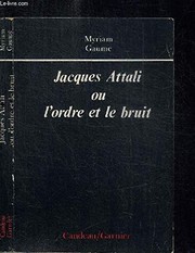 Cover of Jacques Attali by Myriam Gaume