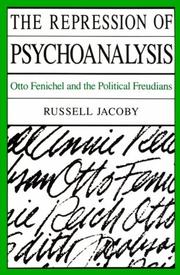 Cover of The repression of psychoanalysis by Russell Jacoby
