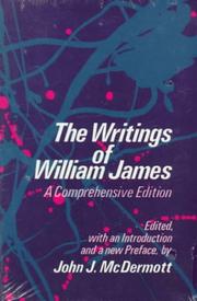 Front cover of The writings of William James by William James