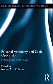 Front cover of Personal Autonomy and Social Oppression by Marina A. L. Oshana