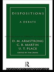 Cover of Dispositions by D. M. Armstrong