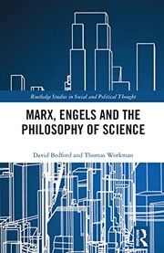 Front cover of Marx, Engels and the Philosophy of Science by David Bedford