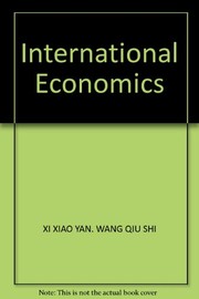 Front cover of Guo ji jing ji xue by Xiaoyan Xi