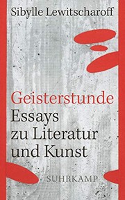 Cover of Geisterstunde by Sibylle Lewitscharoff