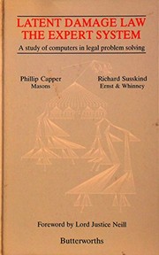 Cover of Latent damage law by Phillip Capper