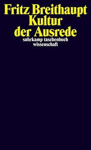 Front cover of Kultur der Ausrede by Fritz Breithaupt